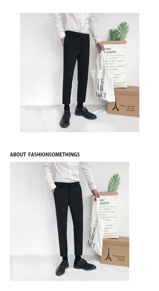 Pantalones Slim Rectos Versátiles de Moda para Hombre - Image 14