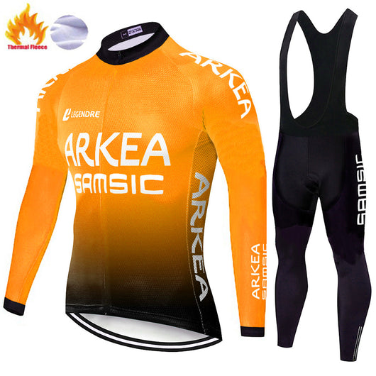 Jersey de Ciclismo Corto con Babero Térmico - Image 37
