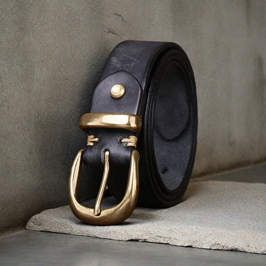 Cinturón de Cuero Genuino para Hombre - Casual y Resistente - Image 6