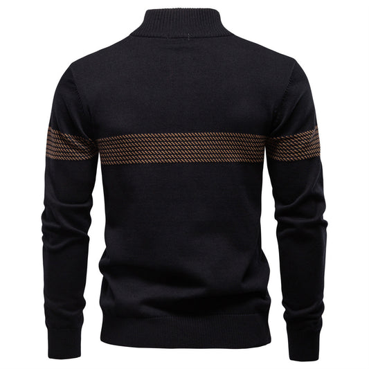 Suéter Casual con Cuello Tipo Polo y Cierre de Cremallera - Image 2