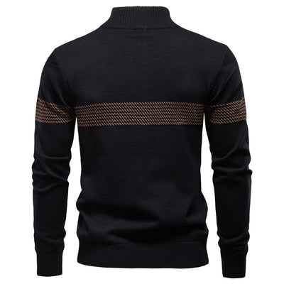 Suéter Casual con Cuello Tipo Polo y Cierre de Cremallera - Image 2