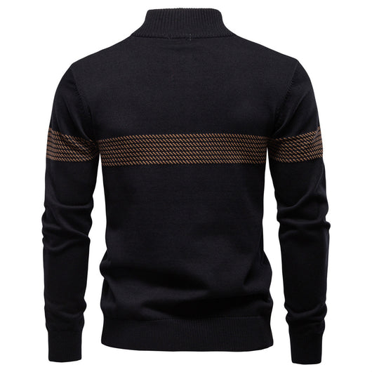 Suéter Casual con Cuello Tipo Polo y Cierre de Cremallera - Image 2