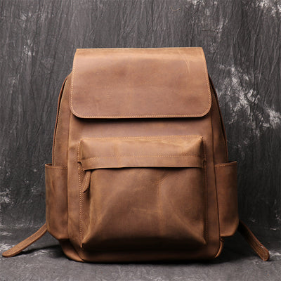 Mochila de Cuero Estilo Retro