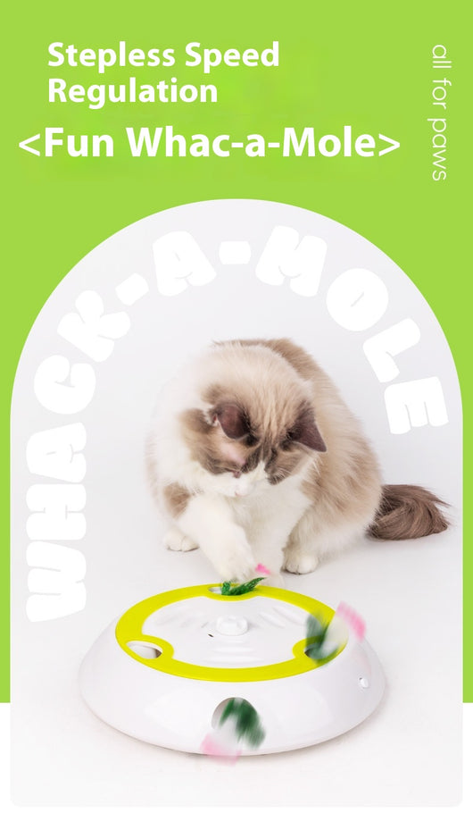 Electric cat toy with white and lime green base, feather attachment, and two replacement feather heads. - Image 10
