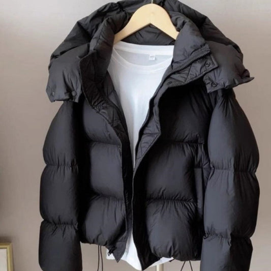 Chaqueta Acolchada Suelta Estilo Coreano en Algodón