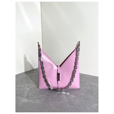 Bolso Bandolera Geométrico con Cadena - Image 7