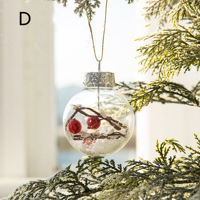 Bolas de Navidad Decorativas Doradas con Brillo - Set Mixto de Plástico Pintado - Image 5