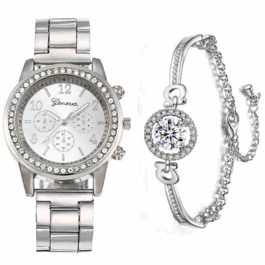 Reloj de Pareja Acero Inoxidable con Movimiento de Cuarzo para Hombre y Mujer - Image 8