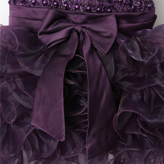 Vestido de Dama de Honor con Flores para Niña - Image 12