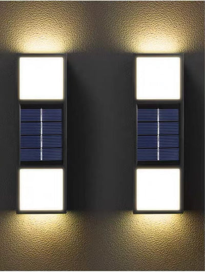 Lámpara Solar de Pared Exterior con Sensor Bidireccional y Atmósfera Decorativa - Image 5