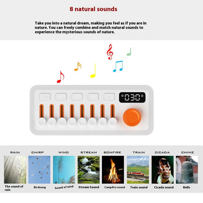 Máquina de Sonidos Blancos con Luz RGB Bluetooth - Lámpara Atmosférica 7 Colores - Image 4