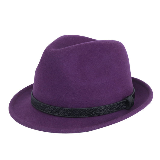 Sombrero Caballero Británico de Lana Pura con Ala Corta Enrollada - Otoño e Invierno - Image 5