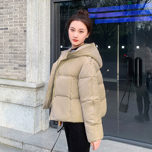 Chaqueta Corta Acolchada con Capucha para Mujer - Estilo Casual - Image 8