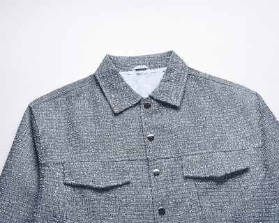Chaqueta Suelta de Tweed Tejido para Pareja - Casual Hombre - Image 13