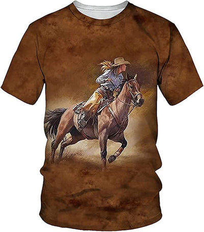 Camiseta Unisex Estampado 3D Digital Manga Corta Cuello Redondo - Image 4