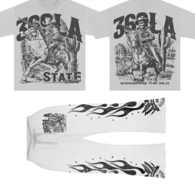 Conjunto Cómodo de Playera y Pantalones Acampanados - Estilo Casual Desenfadado - Image 3