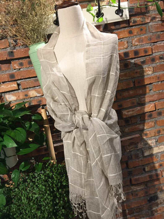 Bufanda Artística de Algodón y Lino para Mujer - Chal Largo Versátil Cuatro Estaciones - Image 33
