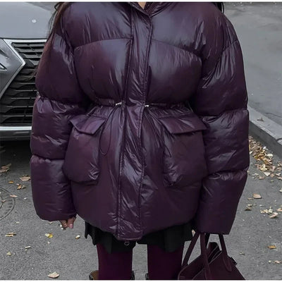 Chaqueta Acolchada de Algodón con Cierre en Cintura para Mujer - Image 12