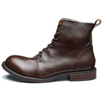 Botas Martin de Cuero Genuino Vintage Hechas a Mano - Image 5