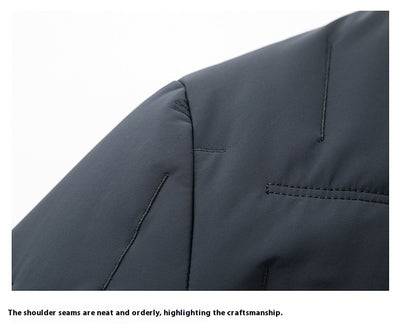 Chaqueta Acolchada con Solapa y Bajo Redondeado - Image 27