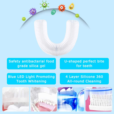 Cepillo de Dientes Eléctrico en U para Niños y Adultos - Limpieza Automática IPX8 - Image 22