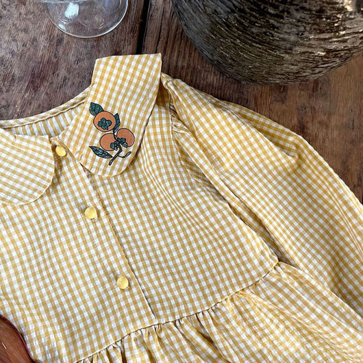 Vestido Infantil Estilo Coreano a Cuadros para Niñas - Image 8