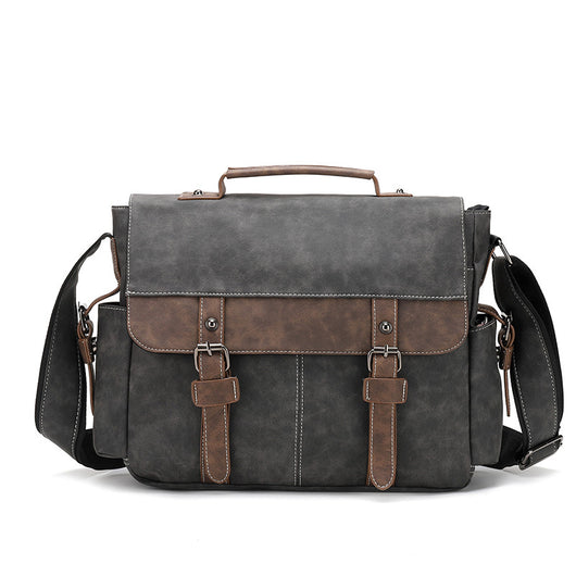 Bolso Bandolera de Cuero PU Retro para Hombre - Estilo Casual Trendy - Image 5