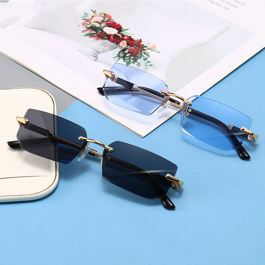 Gafas de Sol Rimless Transparentes para Mujer