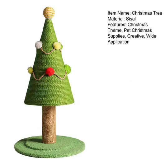 Árbol Rascador Navideño para Gatos con Materiales Naturales - Image 9