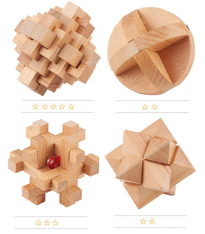 Puzzle 3D Luban de Madera - Juego Educativo de Desbloqueo - Image 8
