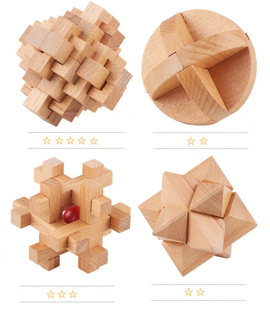 Puzzle 3D Luban de Madera - Juego Educativo de Desbloqueo - Image 8