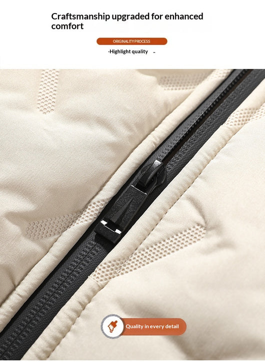 Abrigo de Algodón Acolchado con Forro Polar para Hombre - Image 11