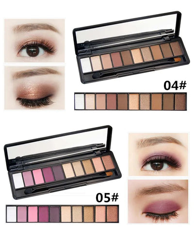 Sombra de Ojos Mate Perla Tono Tierra sin Polvo de Larga Duración - Image 19