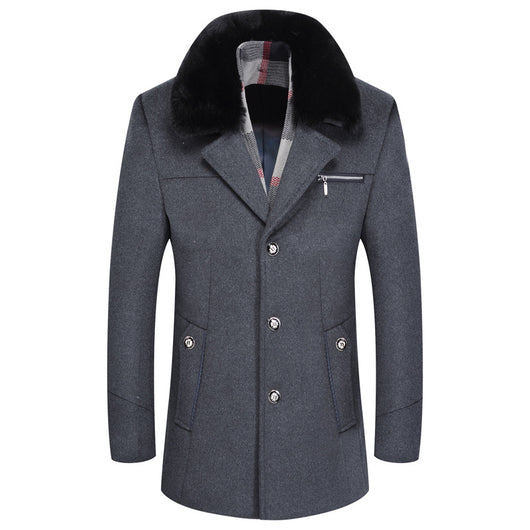 Abrigo de Lana Acolchado para Hombre - Otoño e Invierno - Image 5