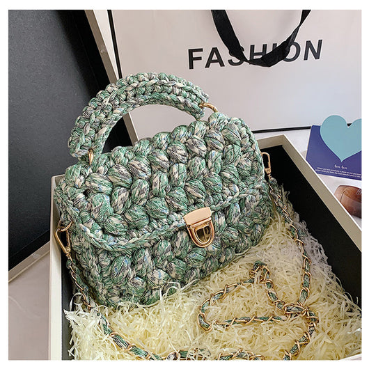 Bolsa Mensajera Tejida a Mano - Diseño Artesanal Crochet - Image 8