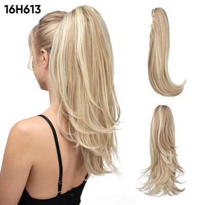Peluca Corta Estilo Europeo Americana con Cola de Caballo para Mujer - Image 15