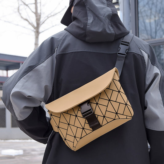 Bolsa Crossbody Hombre Diseño Rombo - Estilo Moderno Rui Camp