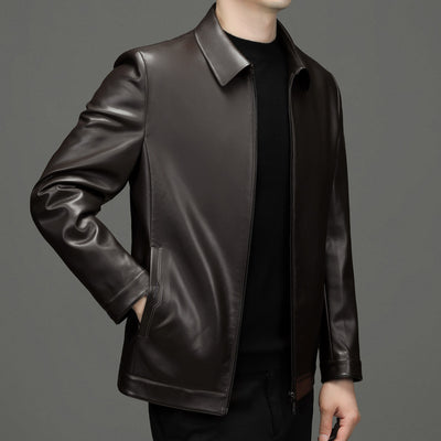 Chaqueta de Cuero PU Estilo Ejecutivo con Solapa - Otoño - Image 4