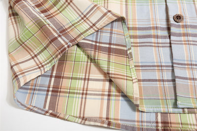 Camisa Polo Casual con Bolsillo Bordado y Cuadros - Image 11