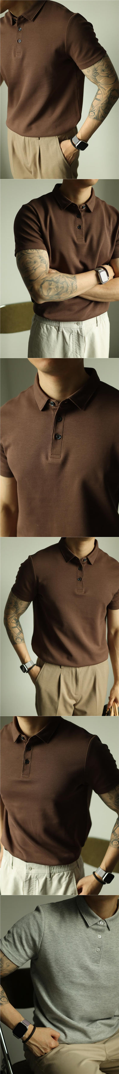 Polo Ejecutivo Primavera Verano Hombre Manga Corta - Image 16