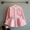 Conjunto de Suéter Tejido Grueso y Cálido para Niñas