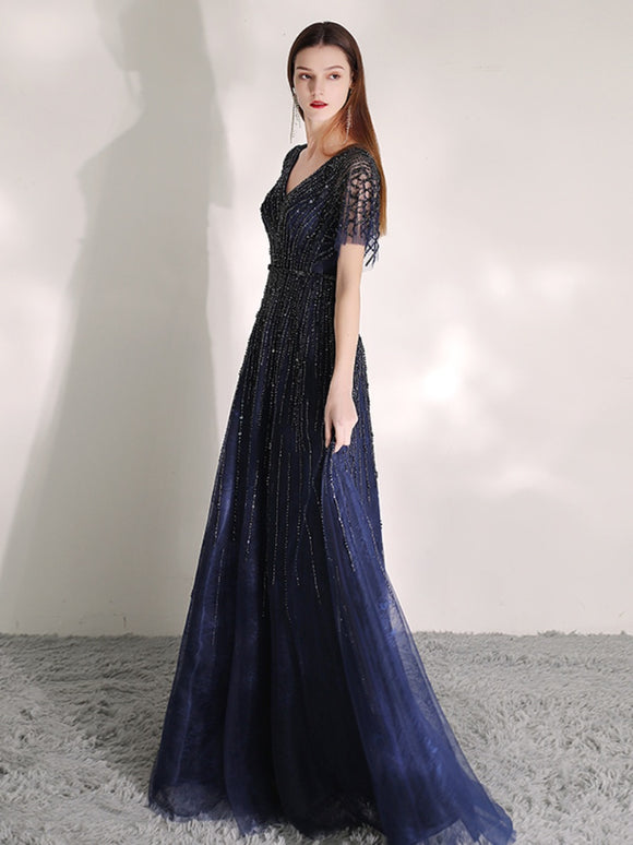 Vestido de Noche Elegante con Temperamento de Celebridad