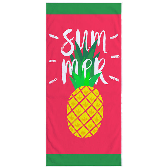 Toalla de Playa Rectangular con Estampado de Frutas en Impresión Digital