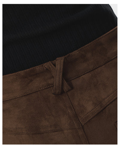 Pantalones Anchos Retro Vintage Marrón para Mujer - Estilo Casual Holgado - Image 37