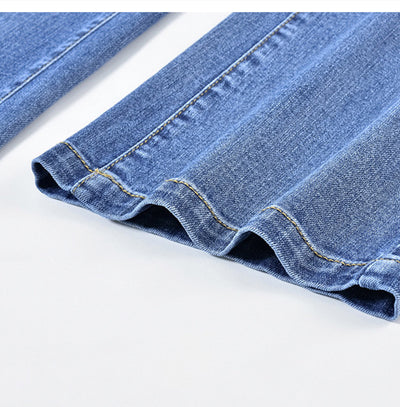 Pantalones Vaqueros Acampanados Cintura Alta Estilo Coreano para Mujer - Image 8