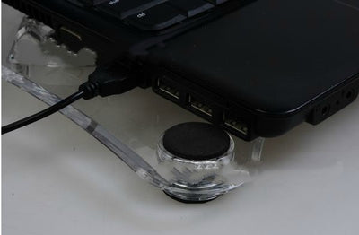 Refrigerador Portátil para Laptop con Tres Ventiladores de Cristal - Image 5