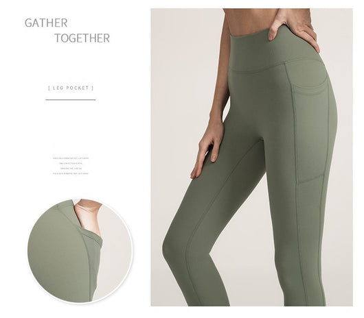 Pantalones Deportivos Nude con Bolsillos - Image 3