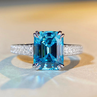 Anillo de Diamante Corte Pagoda para Novia - Image 7