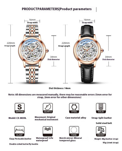 Reloj Mecánico Automático Hueco Diamond con Resistencia al Agua - Image 15