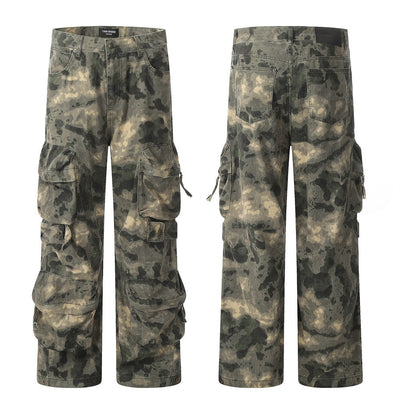 Pantalones de Trabajo Camuflaje Tie-dye Multi-bolsillos para Montaña - Image 21